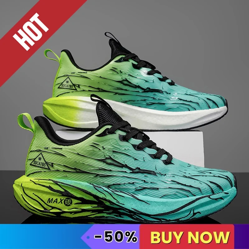 Scarpe da corsa sportive da uomo Sneakers Maratona Leggere Traspiranti Comode Scarpe da ginnastica per allenamento atletico da donna Suola morbida Cuscino d'aria