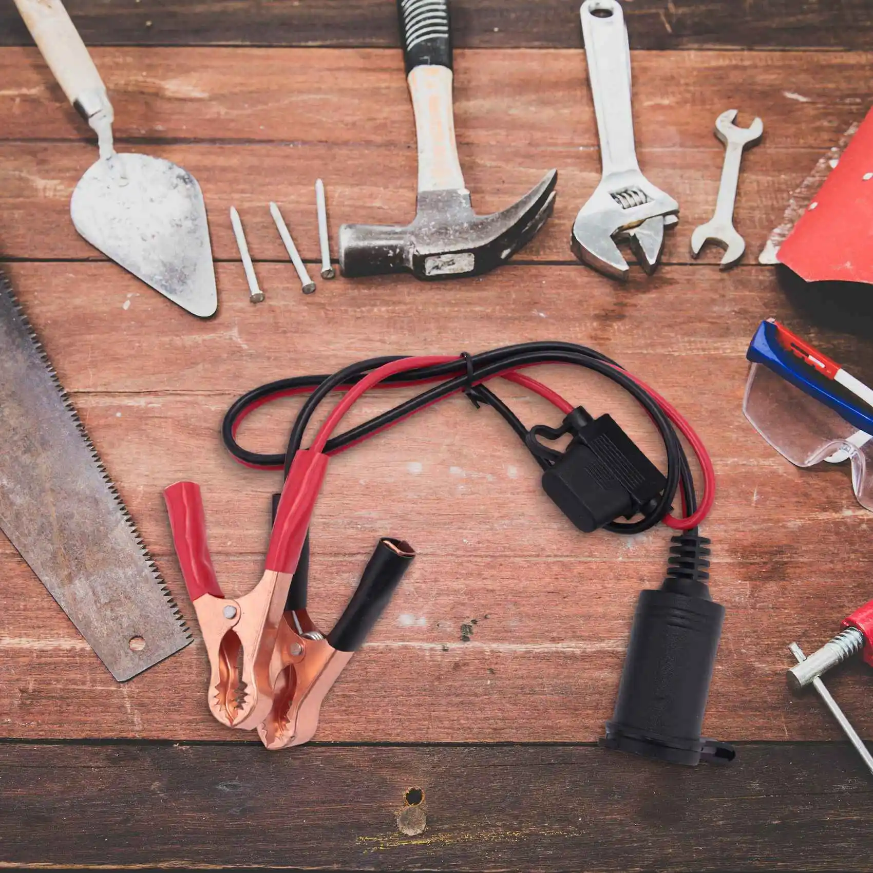 BISM1 2FT 12 В 24 В автомобильный прикуриватель гнездовой адаптер 15A зажимы типа «крокодил» автомобильный аккумулятор клипса удлинитель