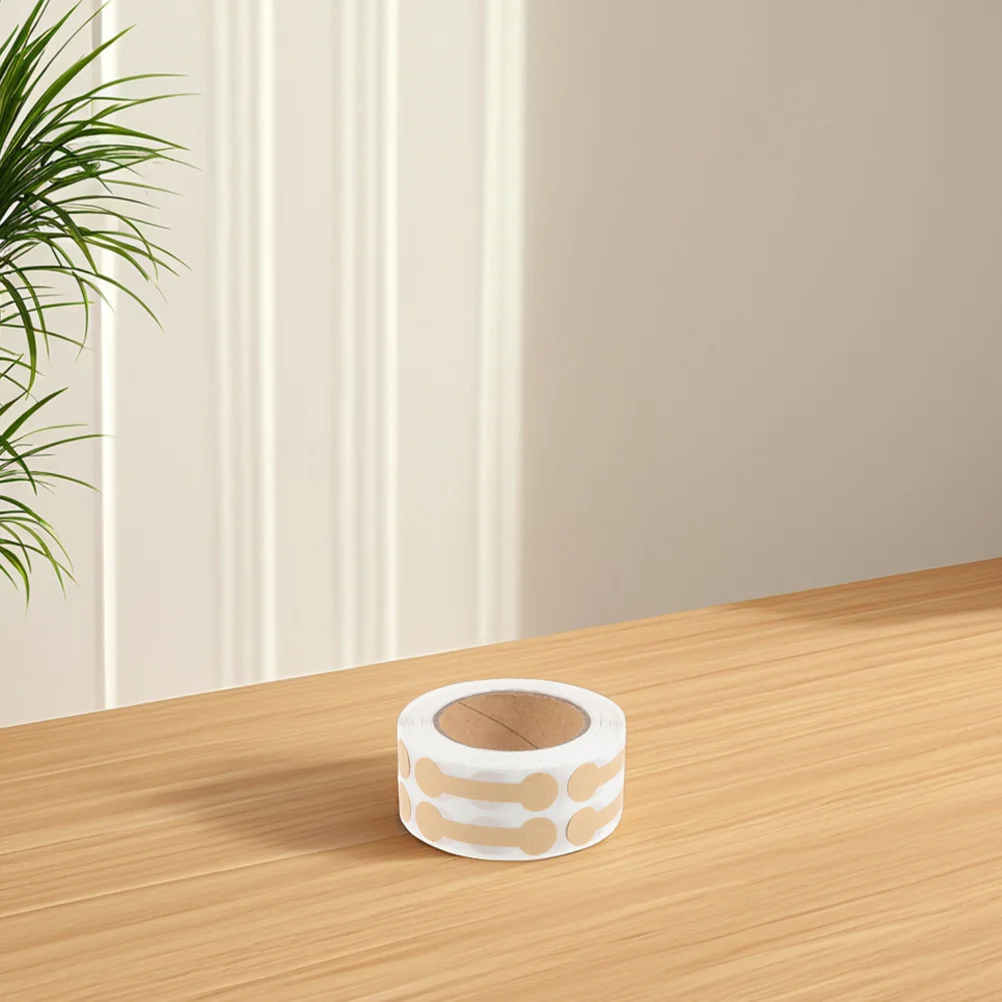 

1 Roll Kraft Paper Jewelry Price Label Sticker Blank Adhesive Tags for Rings Necklaces Earrings Watches Bracelets Price Tags