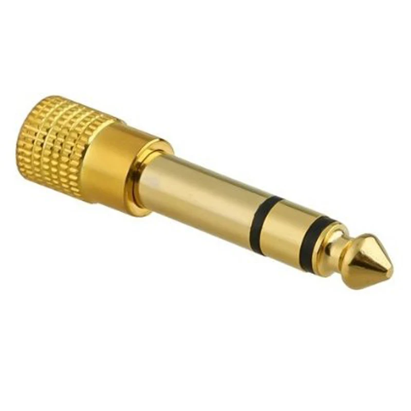6.35MM maschio a 3.5MM femmina Jack 3.5 connettore altoparlante adattatore Audio 3.5jack Aux convertitori per altoparlante Jack per chitarra 6.35