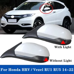 1PCS Car Side Mirror Rearview Mirror Honda For HRV Vezel 2014 2015 2016 2017 2018 RU1 RU5 3/5/8 PINS With Signal Lamp