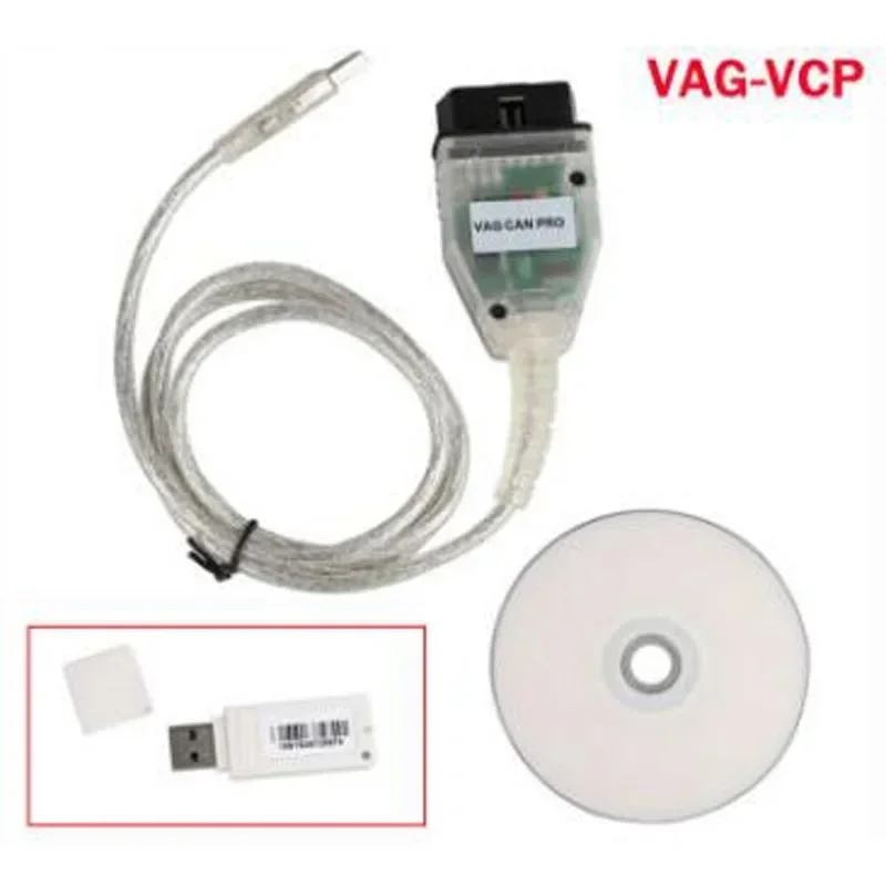 VAG CAN PRO VCP V5.5.1 with FTDI FT245RL SJA1000T ALMEL749 Chip VAG COM OBD USB Interface Support Can Bus UDS K Line for AUDI/VW