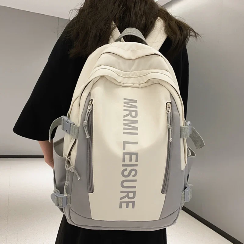 

Backpack for Male College Students Letters Large Capacity Backpack for Middle School High School and Junior High School Students