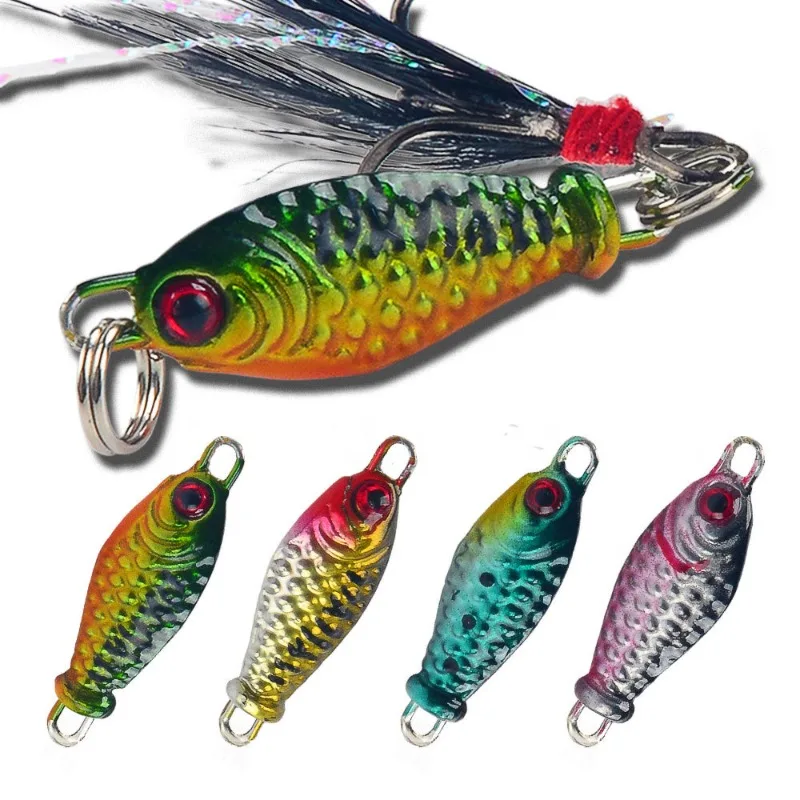 1Pcs 2.8cm 4.5g Rotating Metal VIB Vibration Bait Spinner Sp