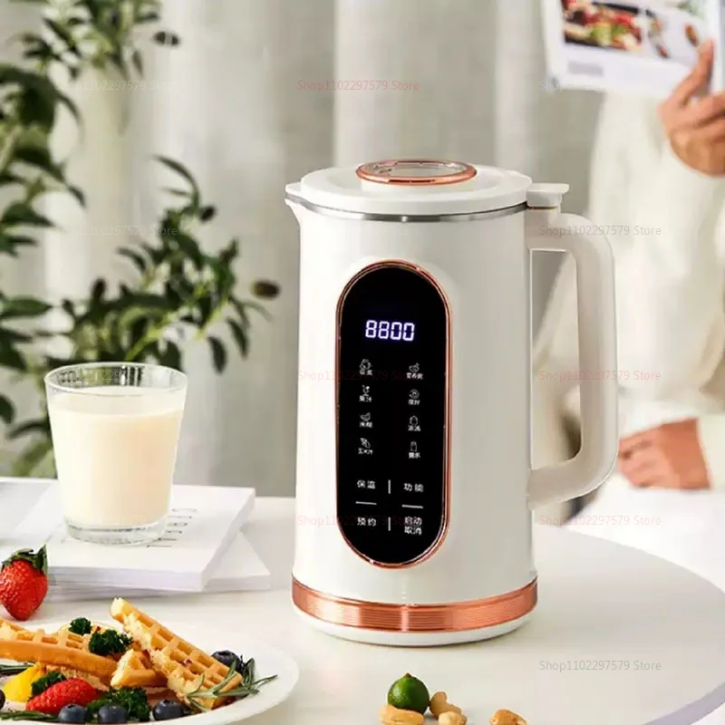 1500 مللي ماكينة تصنيع حليب الصويا عصارة كهربائية خلاط خلاط الجوز حليبي صانع آلة كسر الجدار 10 أوراق شفرة آلة الإفطار