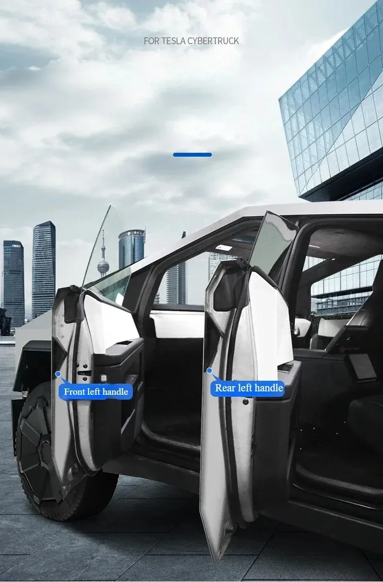 Autotür-Kantenschutzgriff für Tesla Cybertruck 2025, Anti-Kollisionsstreifen, Türgriff, handabdruckresistent, Autozubehör – Detail 7
