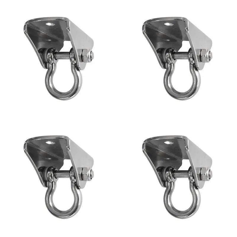 

【FITTING】4X Outdoor Hammock Hook 304 Stainless Steel Swing Hook Indoor Wall Fixed Hook Safety Buckle