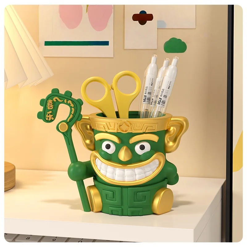 

Милый граничный зверь, держатель для ручки, украшение для офиса, исцеление, украшение для рабочего стола, эмоциональная стабильность, инструмент для снятия стресса, хранение