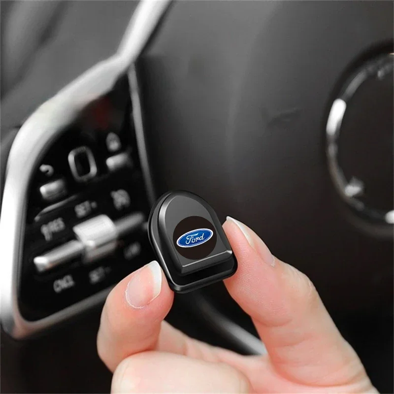 Gancio per auto gancio per gancio chiave per auricolare Gancio per cruscotto autoadesivo per Ford Mustang Mondeo Focus Fiesta Escape Kuga Ecosport Ranger