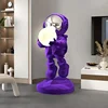 Grande sculpture d'astronome sur pied, décoration de salon, statue d'intérieur pour la maison 3