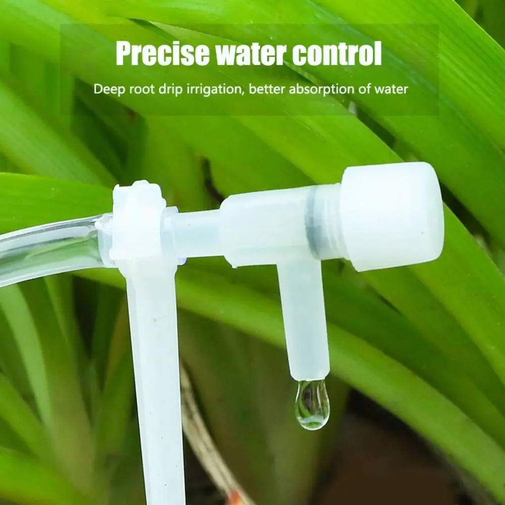 Greenhouse Garden Drip Irrigation Kit Hose Adjustable Plant Watering System Potted Plant Watering Device with Regulating Valve