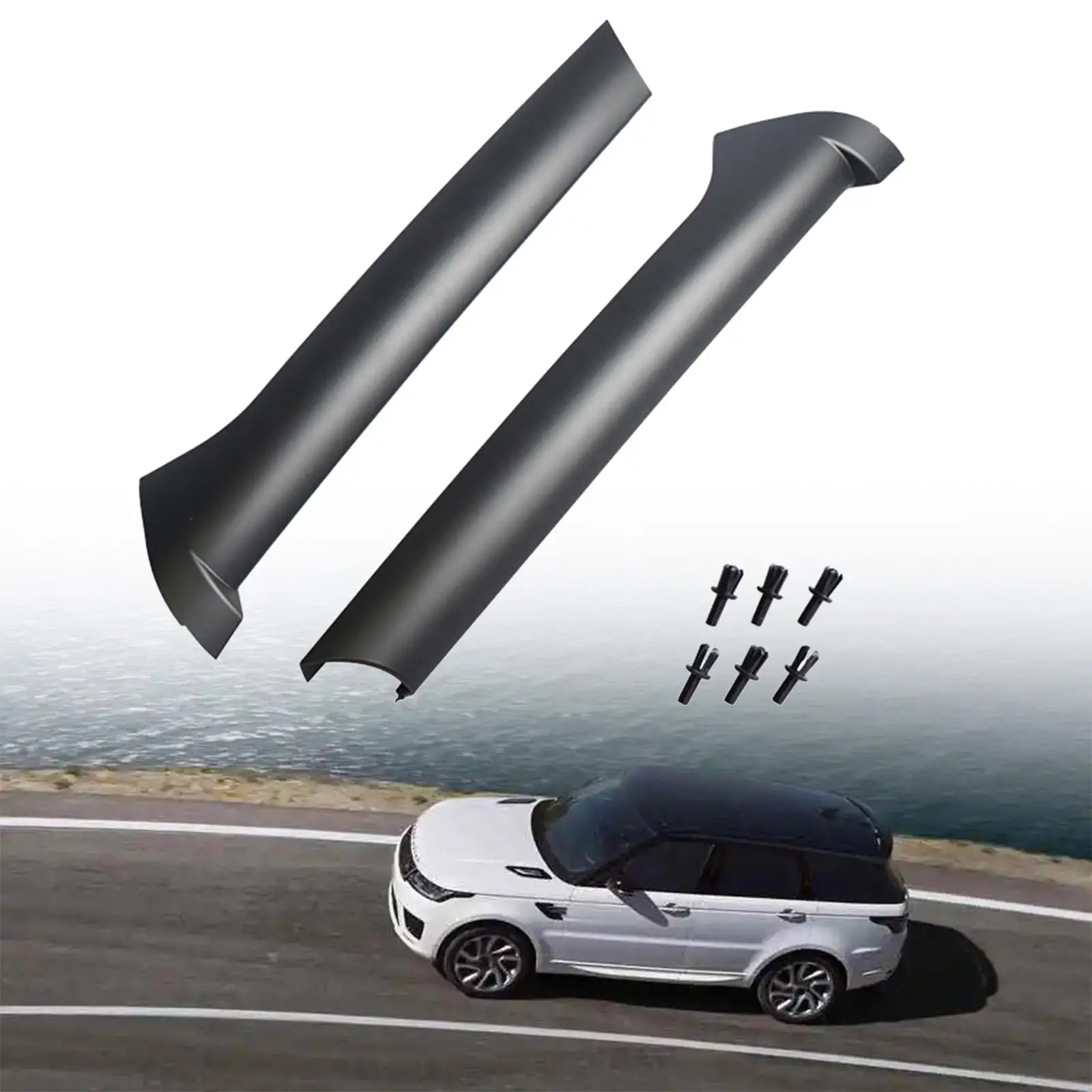 Windscreen Pillar Moldings and Rivets DCB500070PMA Durable for Land Rover