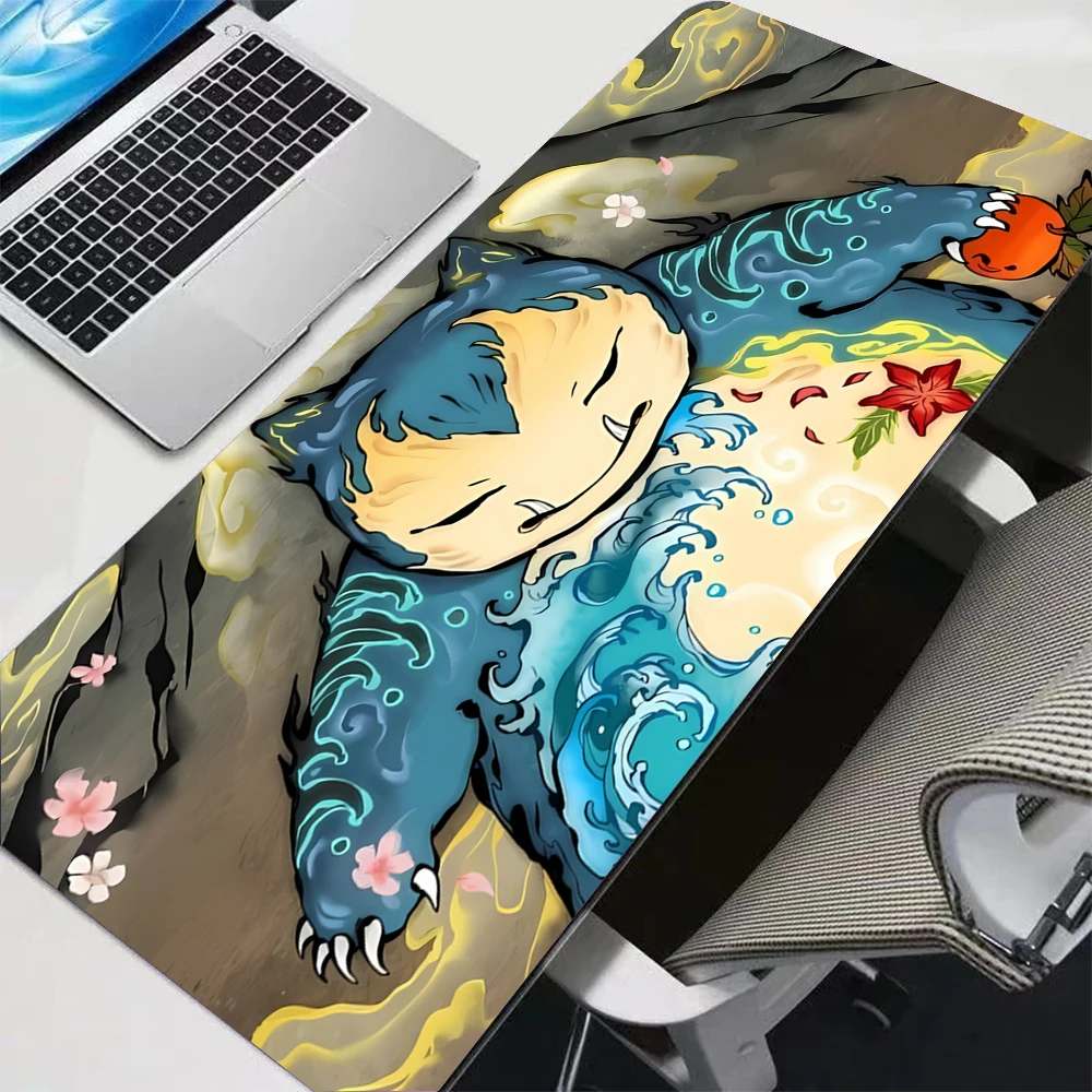 Alfombrilla de Ratón Estilo Ukiyo-e Japonés, Alfombrilla de Escritorio para Juegos XXL, Alfombrilla de Ratón de Anime, Alfombrilla de Teclado, Alfombrilla de Escritorio de 1000x500mm
