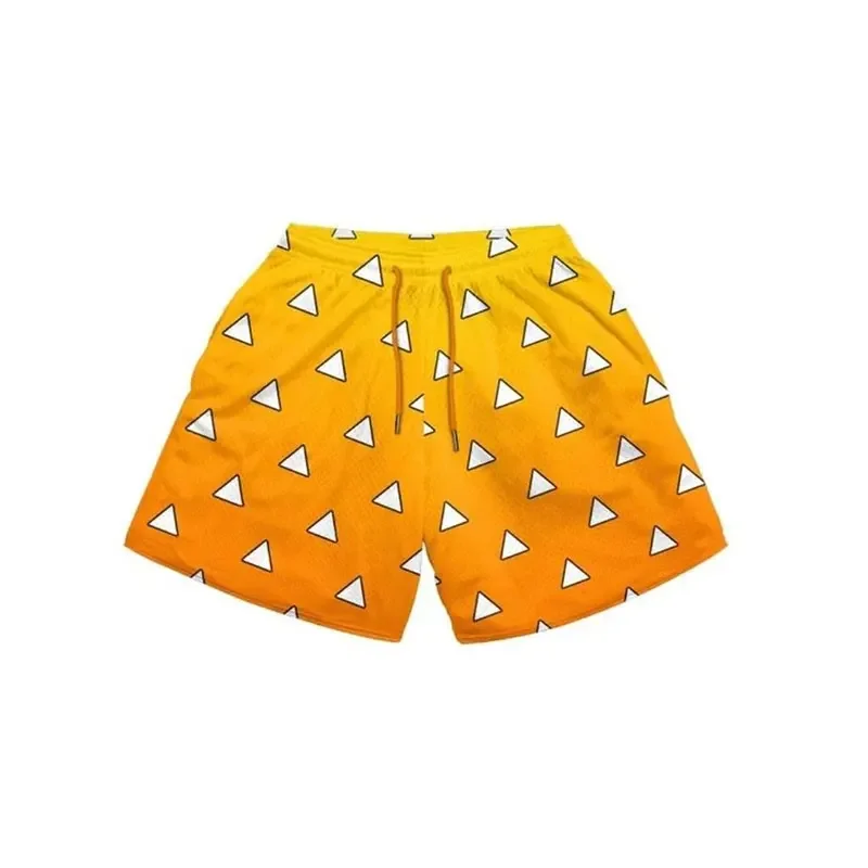 

Cartoon Fitness Shorts Men's and Women's Classic Sportswear Summer Printed Shorts Basketball Running Fitness Mesh Shorts