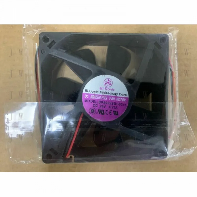 

DDJ 1pcs FOR Bi-Sonic BP802524H-03 DC24V 0.21A 8025 Inverter Fan 2pin