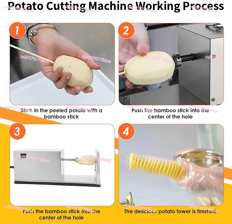 

Electric Tower Machine Stainless Steels Spiral Slicer Commercial Spiral Potatoes Machine