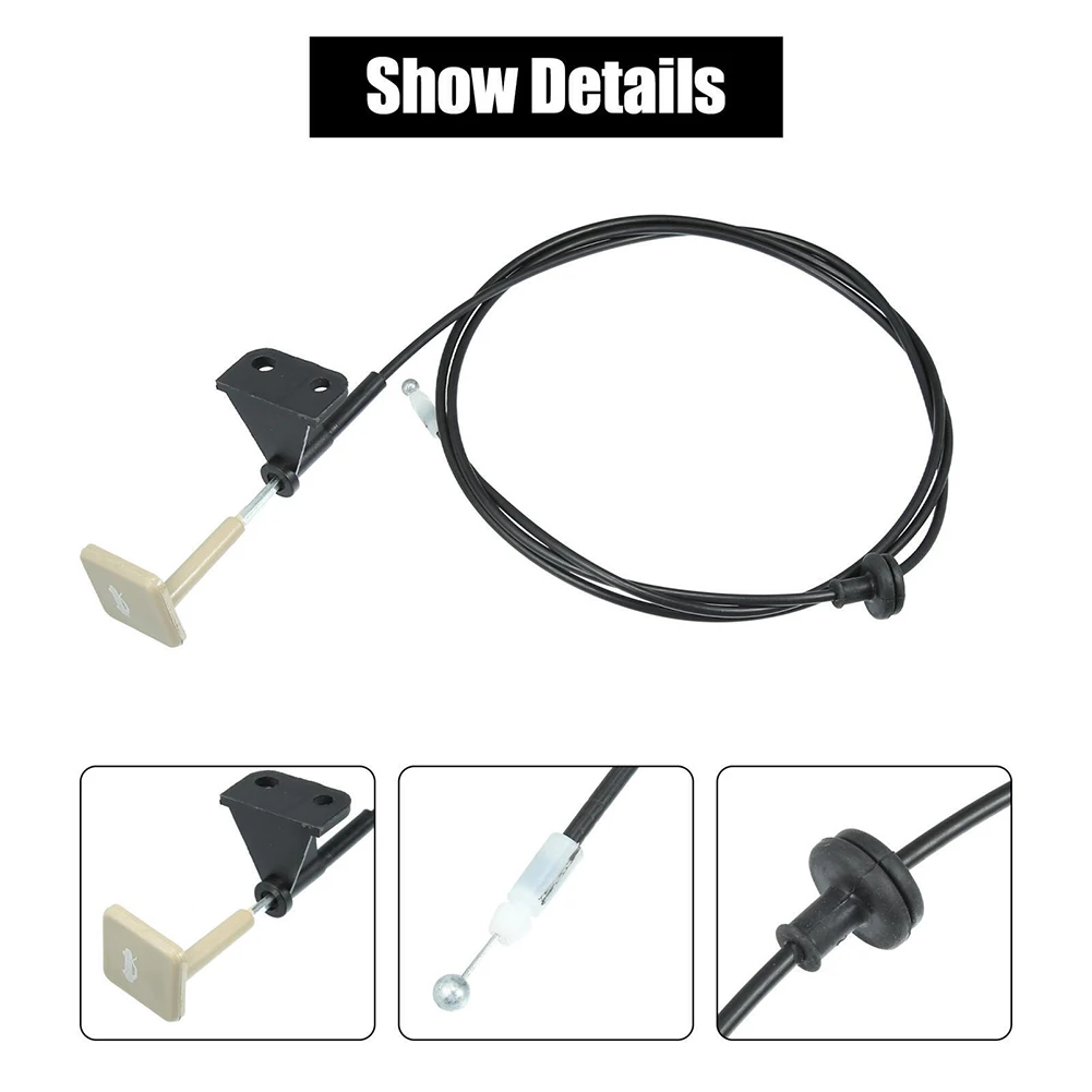 Car Bonnet Wire Release Cable With Handle Front Hood Latch Lock Release Cable 74130SNAA01 For Honda For Civic 2006-2011