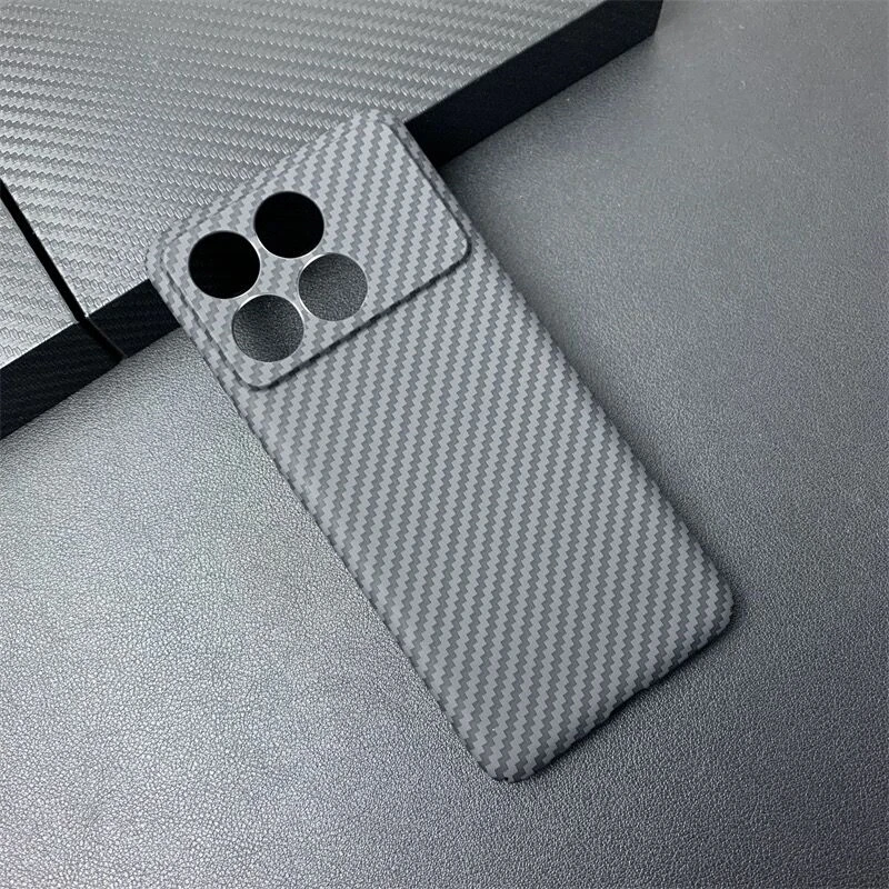 Cover For POCO X6 Pro Case PC Carbon Fiber Texture Pattern Matte Hard Case For Xiaomi POCO X6Pro 5G Funda Slim Ultra Thin Bumper