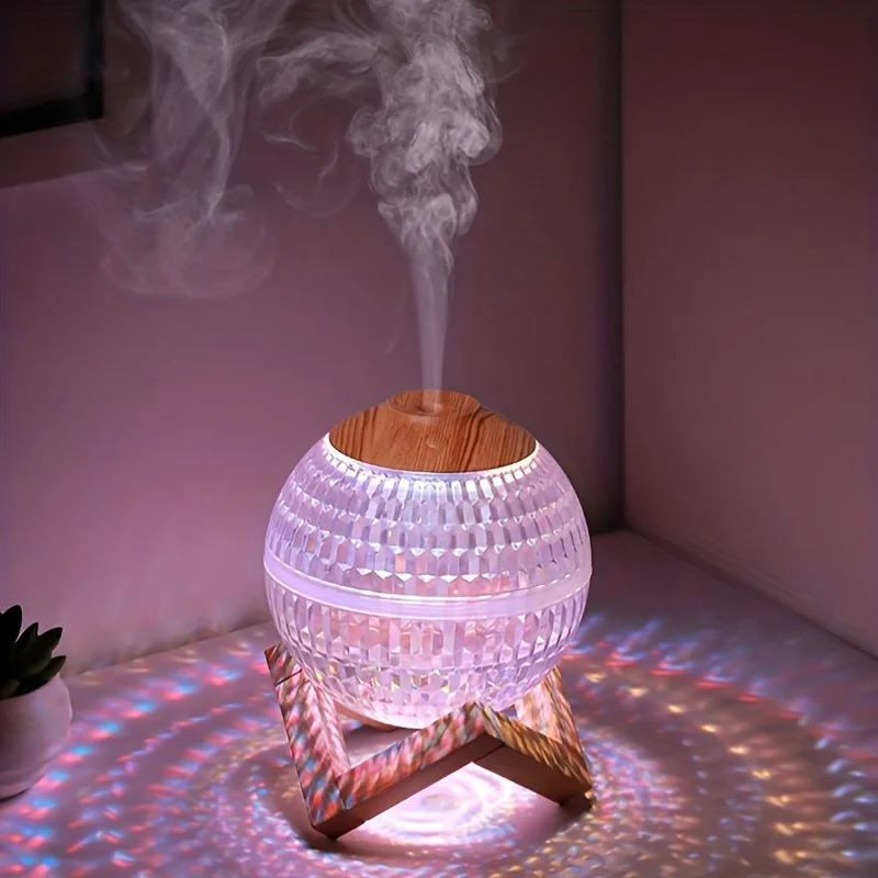الهواء المرطب زيت طبيعي ناشر رائحة بالموجات فوق الصوتية القمر ليلة ضوء المرطب عكس الضوء USB المرطب ضباب صانع