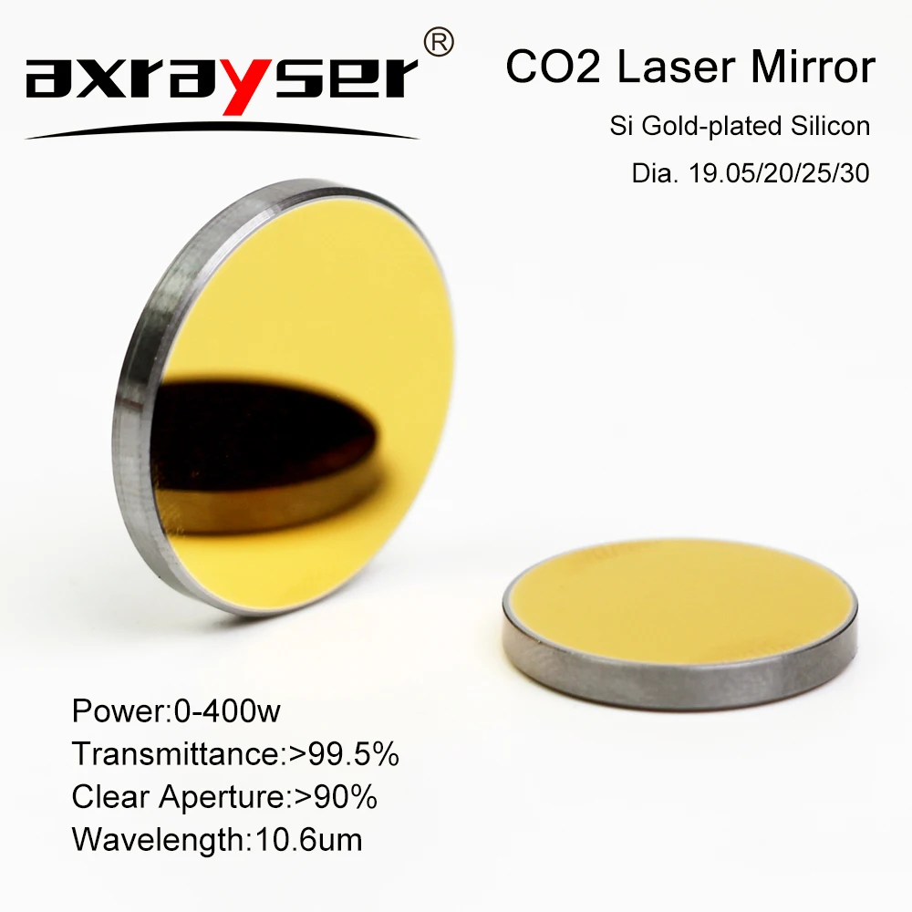 CO2-Laser-Si-reflektierende Spiegel für Graveur-Schneidemaschine, vergoldetes Silizium, Durchmesser 19,05/20/25/30, 10,6 um, 400 W – Detail 1