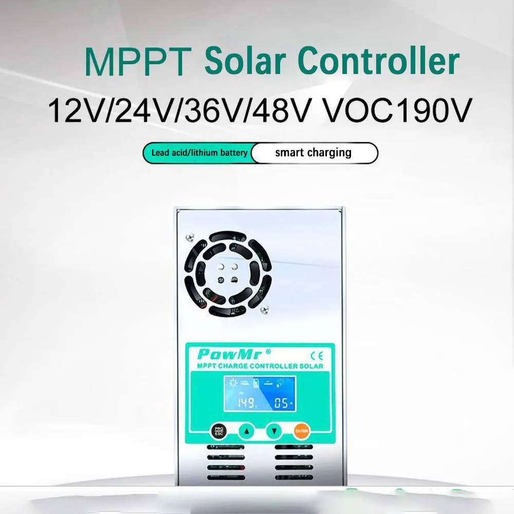 

Power Up Your Solar Batteries with PowMr MPPT 60A Solar Charge Controller Supports 12V/24V/36V/48V Lead Acid Lithium Batteries