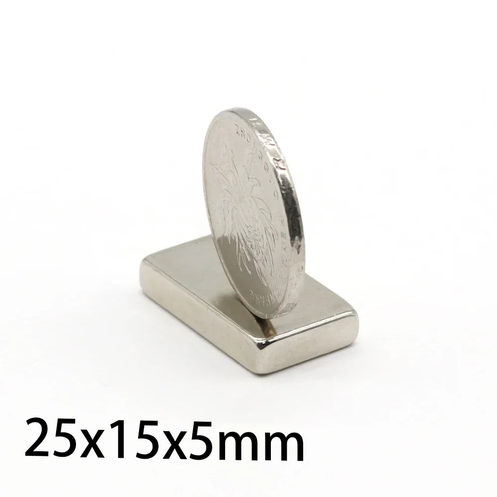 25x15x3 25x15x5 25x15x10 N35 Rectangle 25x15 strong Square Neodymium Bar Block Strong Magnets  Magnets Search Magnetic Bar Ndfeb