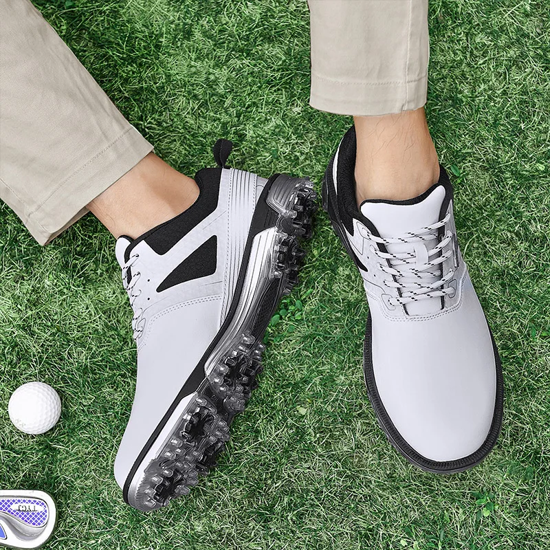 Classic Leisure Golf Shoes Men Professional Waterproof Golfer Footwears Walking Sneakers Comfortable Non-Slip Golf Luxury Shoes