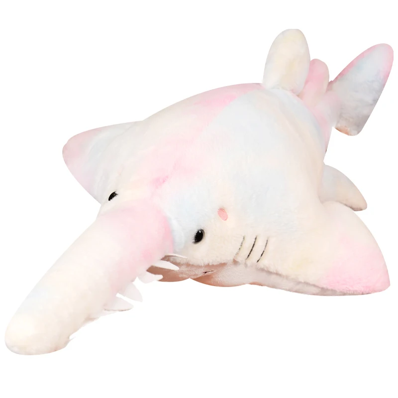 Giant Serrated Shark Soft Plush Toy Birthday Gift Sea Serrated Shark Pillow Sofa Cushion Kids Stuffed Toys Cartoon Home Decor