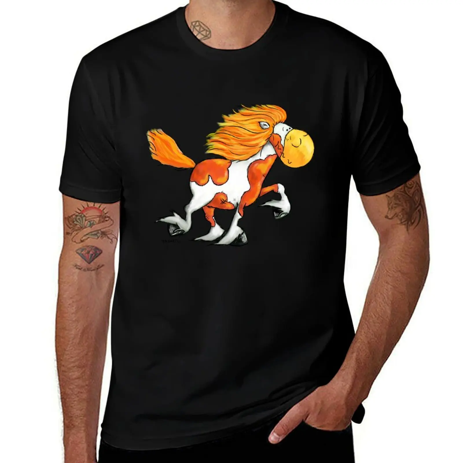 Funny Icelandic Horse T-Shirt Classic Basic Casual T-Shirt