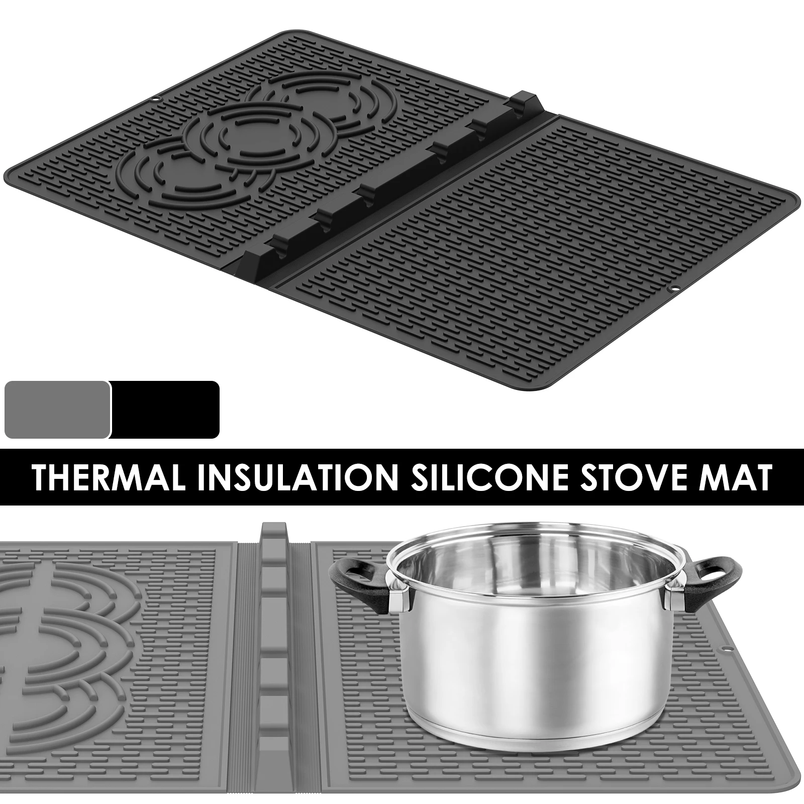 

Protective Silicone Stove Mat Protector Heat-Resistant Stove Mat Thickened Stove Top Cover Stove Mat Protector for Cooking