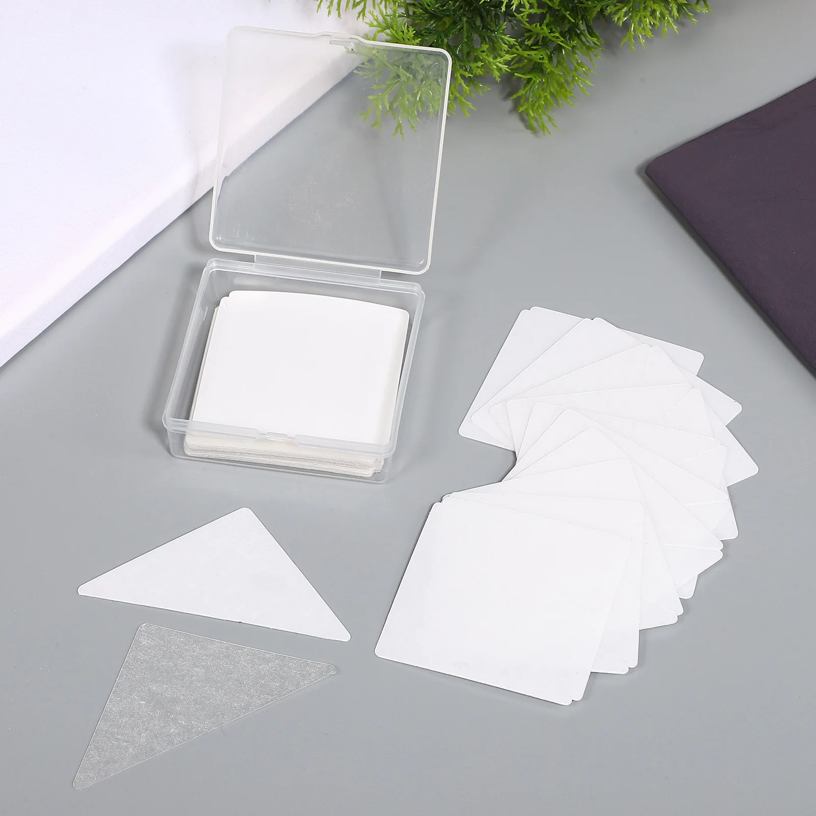 60 قطعة طوق القميص يبقى شفافة مثلث مقوي ملصقات ذاتية اللصق يدعم للرجال والنساء ملابس رسمية للأعمال