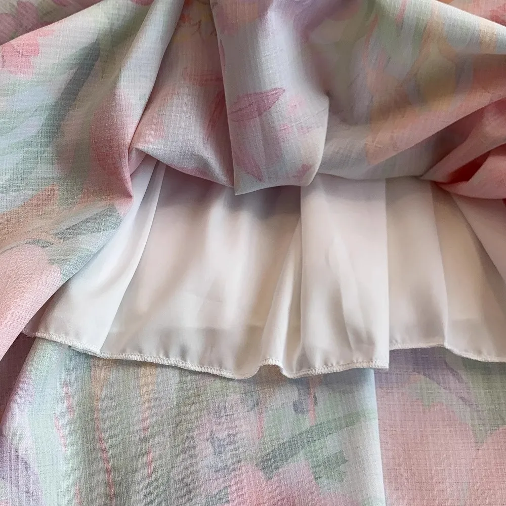 Luxury Dresses Women 2025 Spring Summer Embroidery Ruffle Lace Pearl Hollow Out Party Midi Dress Shirt Full Sleeve Vestidos