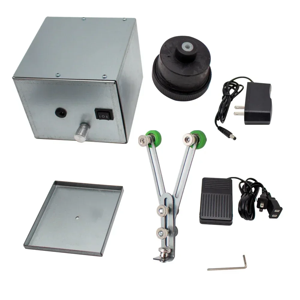 

Portable Fishing Rod Repair Machine Winding Epoxy Glue Machine DIY Lure Rod Modified Building Machine 0-60RPM With Foot Switch