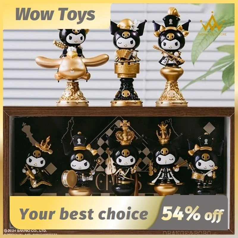 Sanrio Mystery Box Kuromi Chess Series Blind Box Model Statue Surprise Collectible Doll Trendy Play Ornament Knight Toys Gift