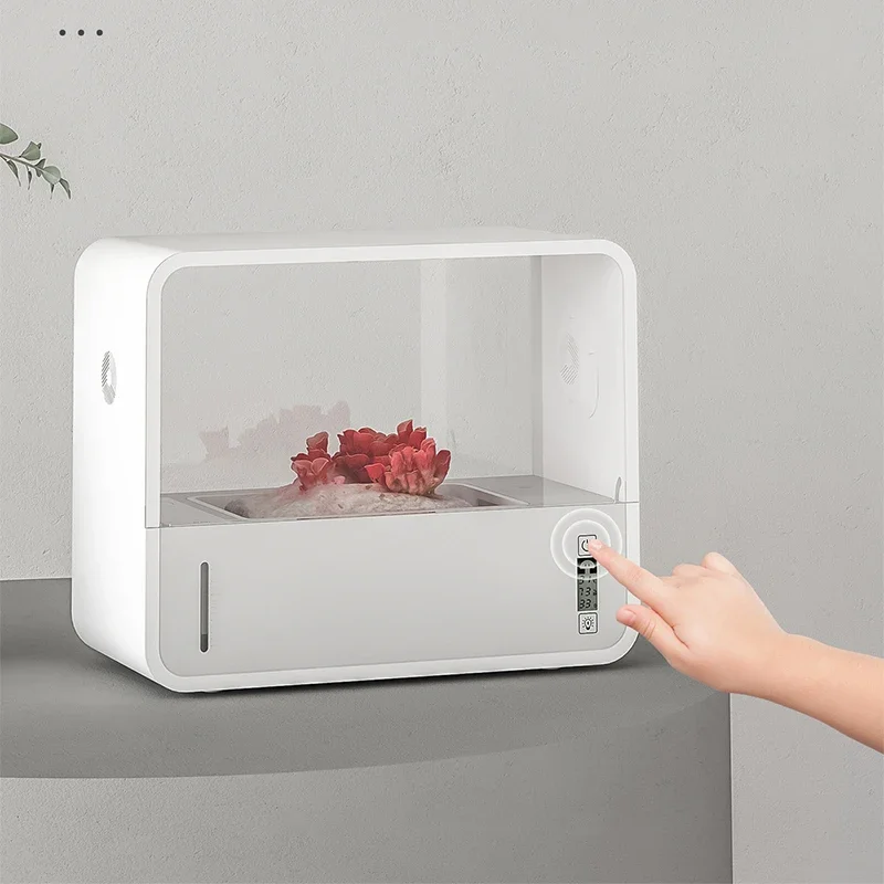 

Smart Mushroom Growing Kit, Desktop Mushroom Grow Box, Desktop Decorative Display, Automatic Humidification/Temp Monitoring