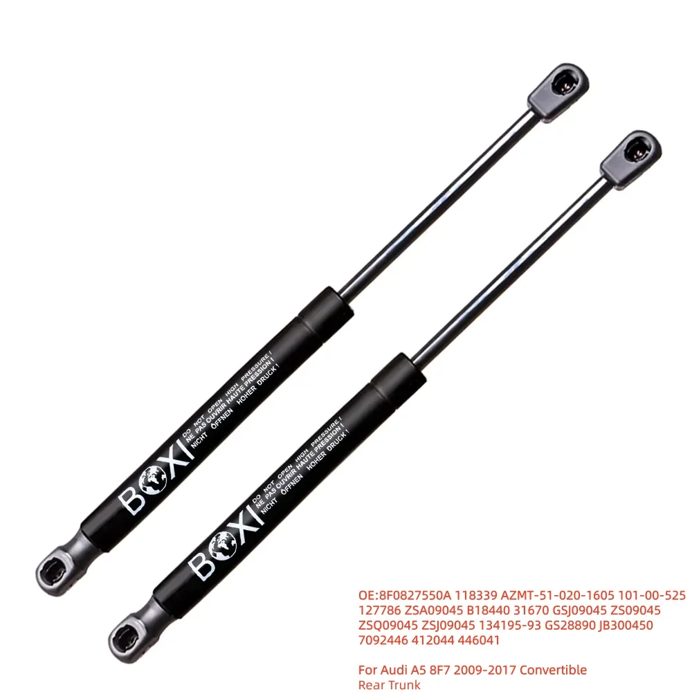 

2 шт. задних газовых упоров багажника (амортизаторов) 8F0827550A для Audi A5 8F7 2009-2017 (для кабриолетов)