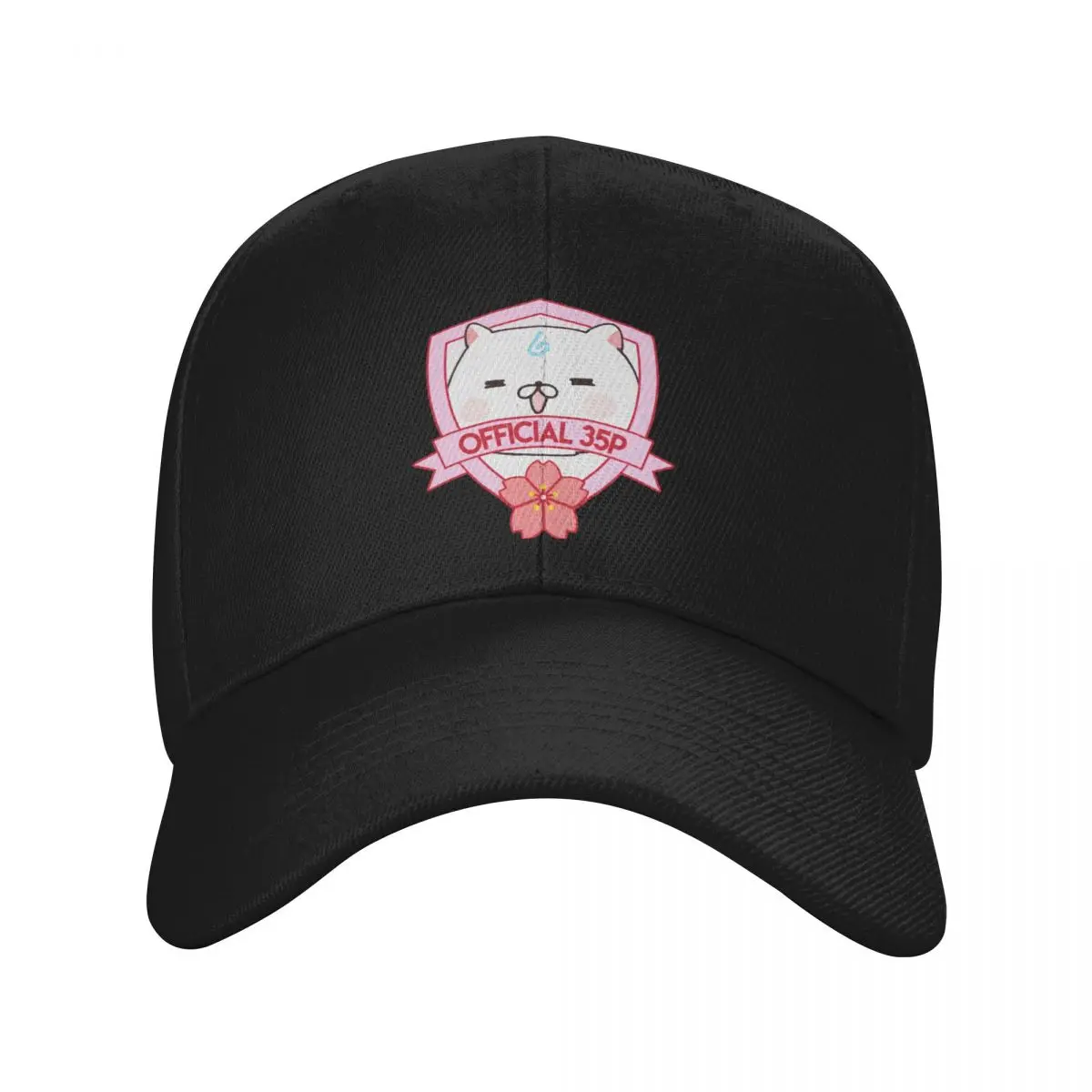 35P Badge Hololive Miko Fanbase Baseball Cap Hat Man Luxury Hat Beach Luxury Man Hat Anime Man Women's