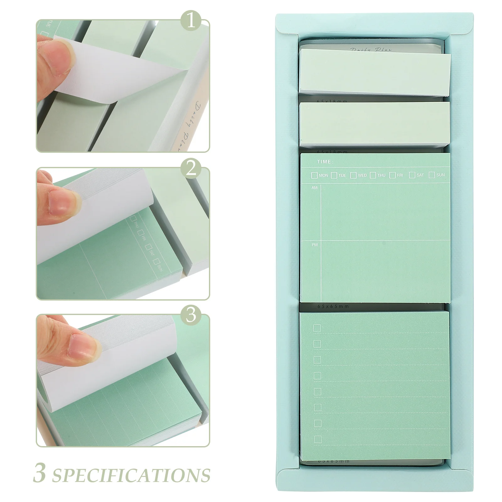 1 Box Sticky Tabs Memo Pads Self Adhesive Waterproof Portable Decorative Multi Use Practical Reminder Stickers
