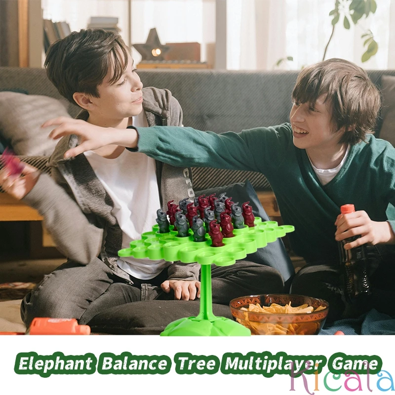 Olifant Balans Boom Educatieve Ouder-Kind Interactie Tafelspel Speelgoed Montessori Wiskunde Speelgoedbalanceerbord Puzzel Voor Kinderen