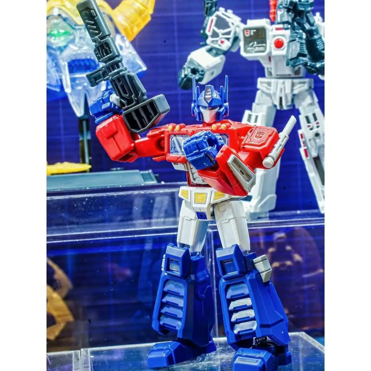 Blokees Transformers One Galaxy Version 8 مجموعة صناديق أعمى نماذج متحركة قابلة للجمع لعبة Unicron Optimus Prime Metroplex Hot Rod #4