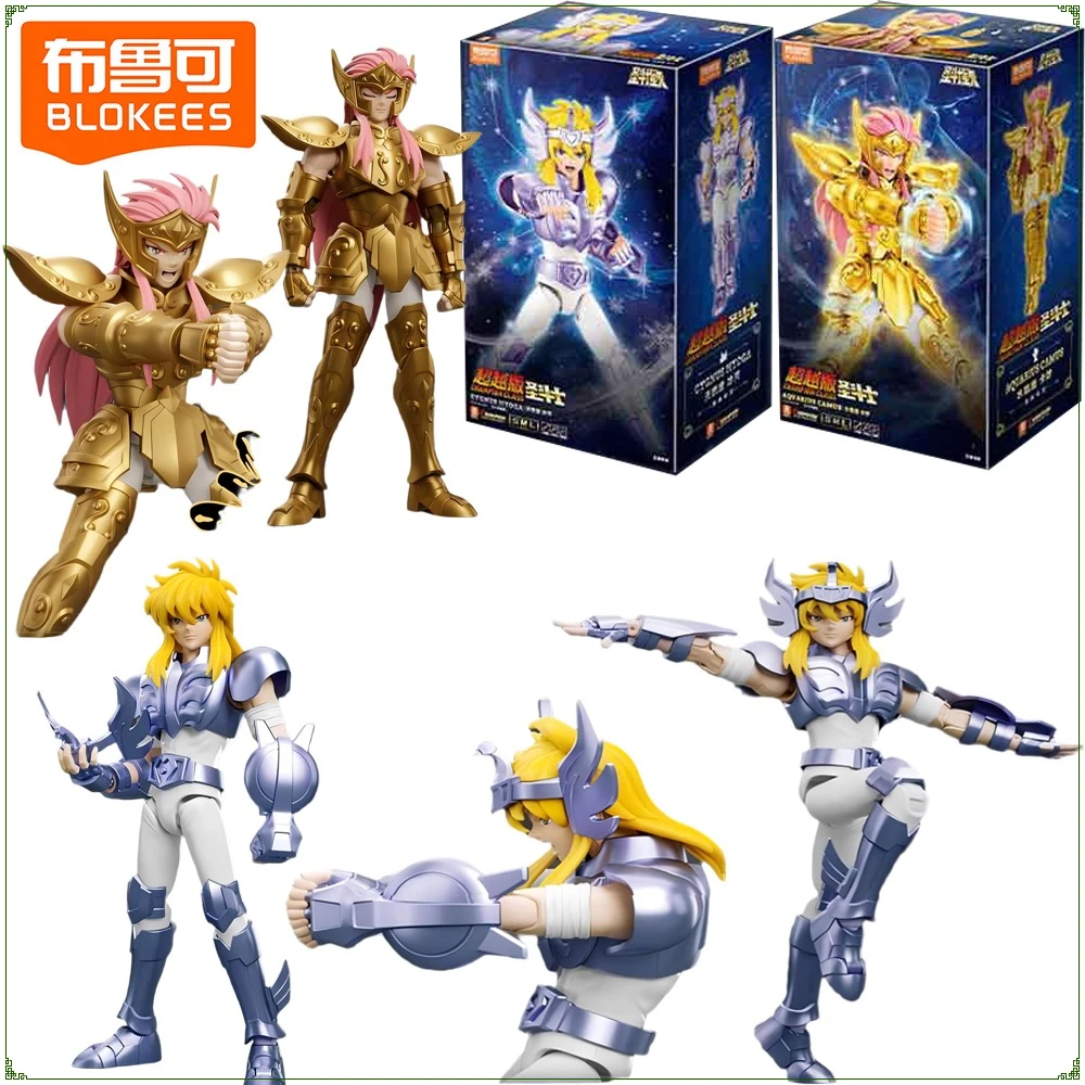 

Blokees Genuine Saint Seiya Champion Class Series Action Figures Cartoon Premium Collectible Toys Model Desktop Ornament Gifts