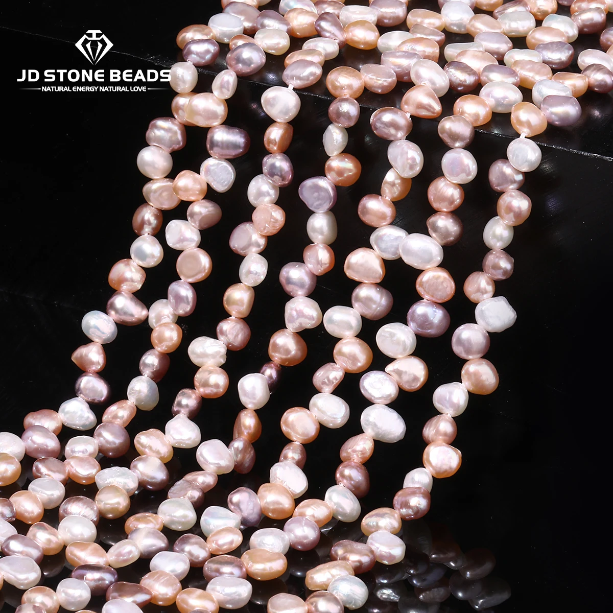 

Natural Freshwater Pearl Bead High Quality Potato Shape Punch Loose Beads for Making Jewelry DIY Bracelet Necklace Accessories