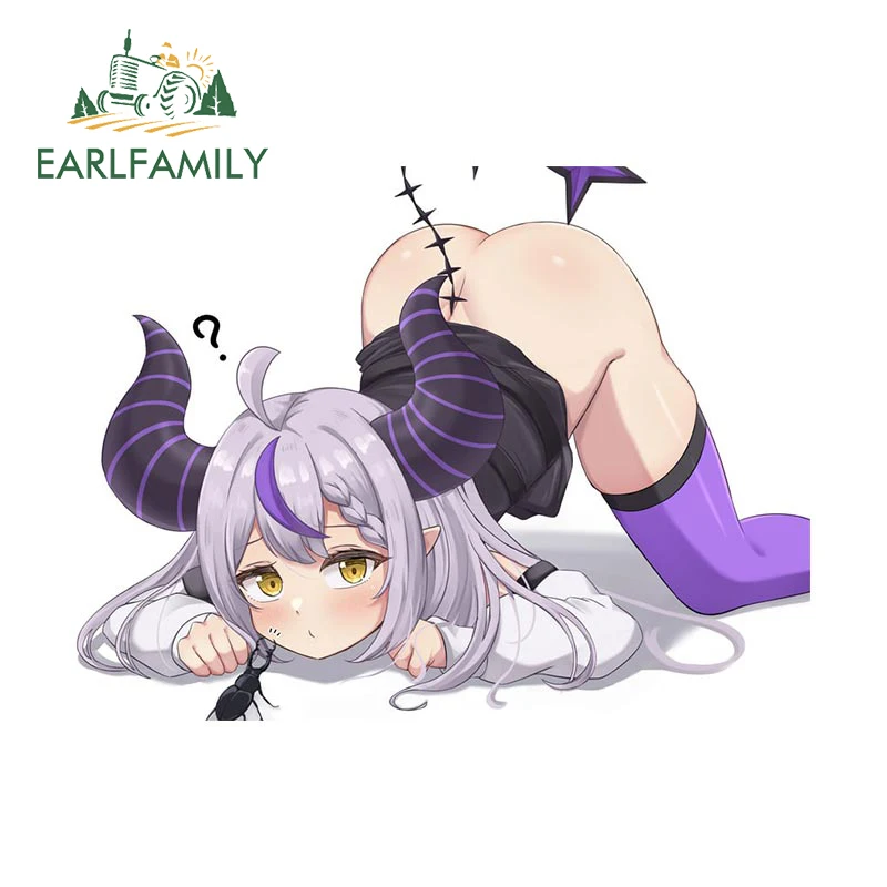 

EARLFAMILY 13 см для Hololive La Darknesss Сексуальная задница Автомобильная Наклейка Виниловая наклейка личные гоночные Дрифтинг креативные бамперы RV наклейки