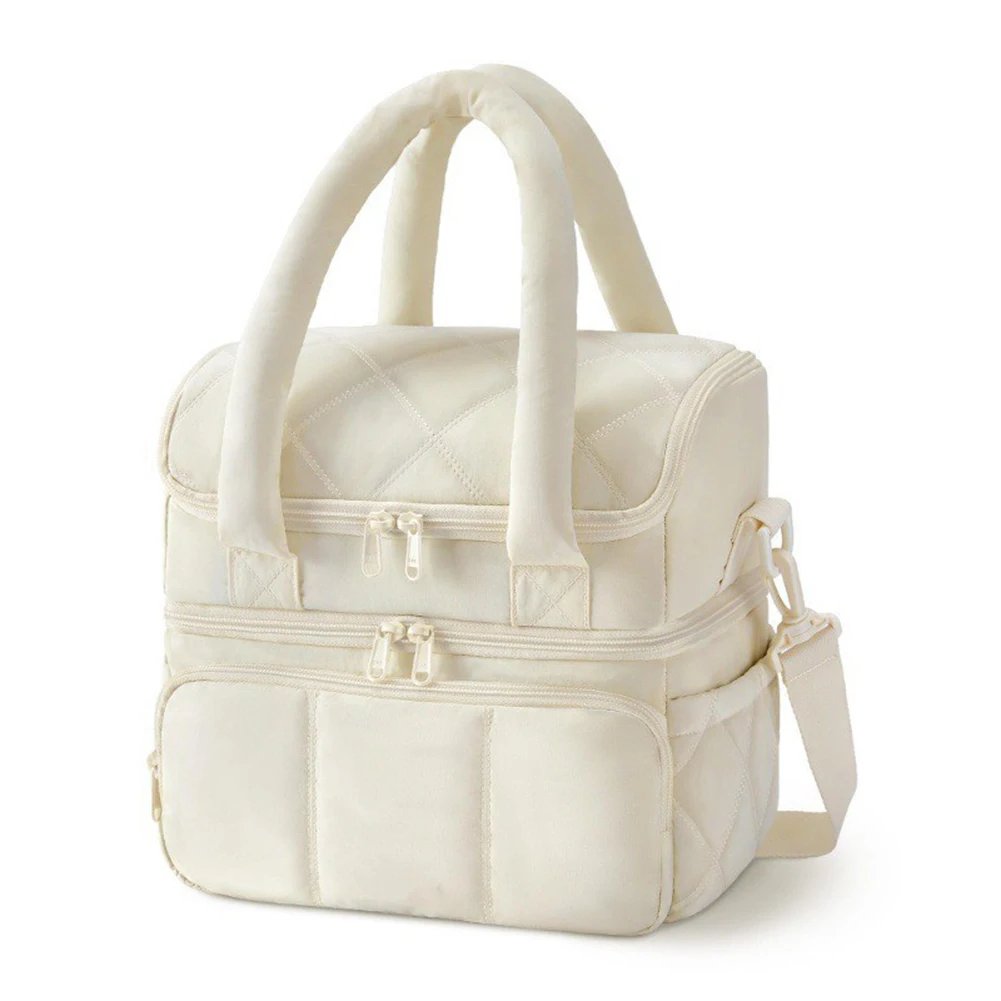 Double Layer Thermal Lunch Bag Designed to Keep Food Fresh Longer Suitable for School Work and Outdoor Recreation Activities