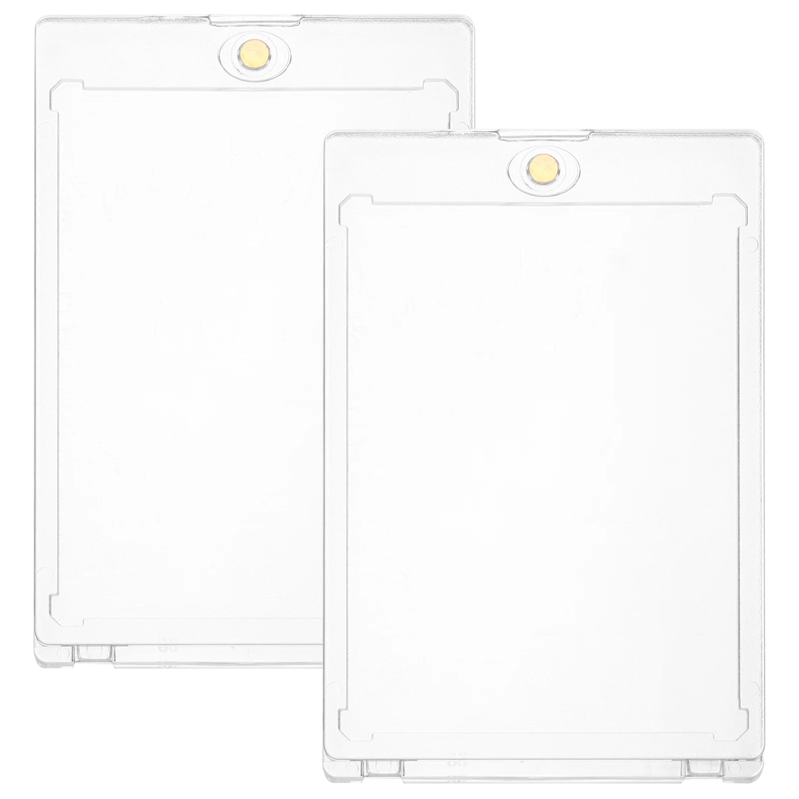 

2 Pcs Bracket Magnetic Card Holder Holders for Trading Cards Case Acrylic Baseball