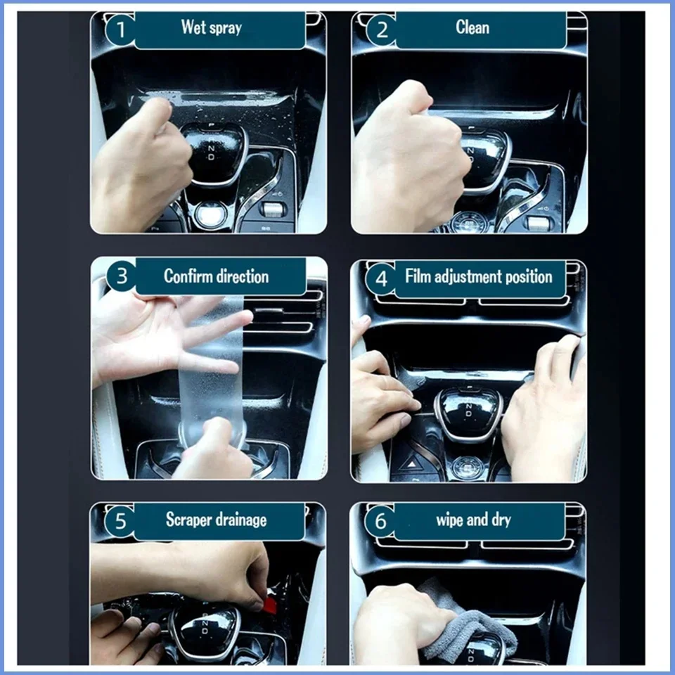 TPU Auto-Innenraum-Displayschutzfolie Konsole GPS-Navigation LCD-Bildschirm TPU-Folie Kratzfest für JAECOO J7 PHEV C – Detail 1