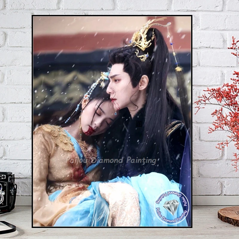 Till The End Of The Moon Chinese Tv Show Diamond Painting Kits Chang Yue Jin Ming Drama Photo Art Cross Stitch Mosaic Home Decor