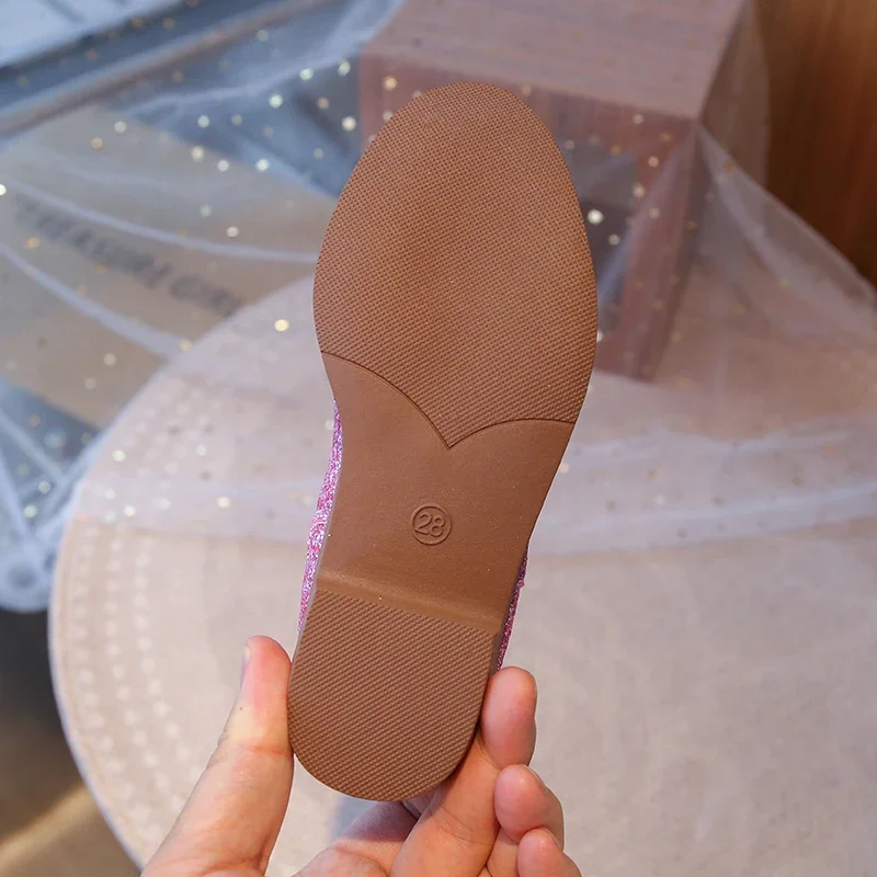 Kinder Mädchen Rosa Glitzer Western Cowboystiefel, Besticktes Design, Seitenreißverschluss, Rutschfeste Sohle für Verkleidungen & Freizeitkleidung EU-Größe – Detail 7