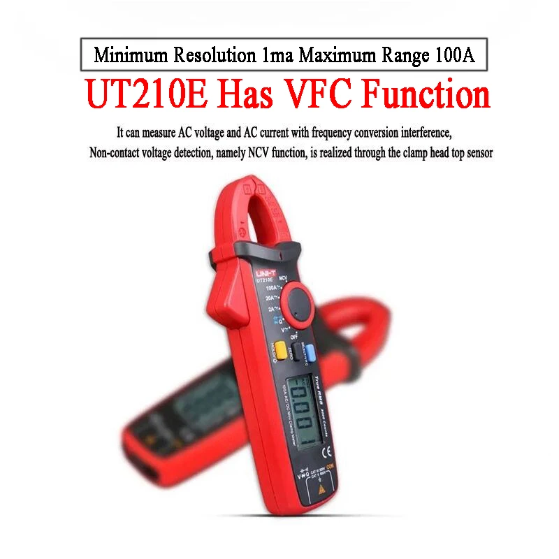 UNI-T UT210E Mini a Multimeter Digital MultimeterDC Voltimetro Amperimertro UNI T UT 210E DC Clamp Multimeter