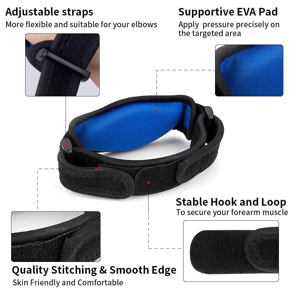 1Pcs EVA Elbow Brace Compression Pad Comfort Forearm Pain-free Unisex Fitness Equipment Adjustable Sports Accessories